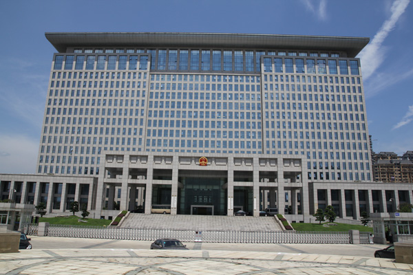 龙湾区人民政府办公大楼伸缩门案例